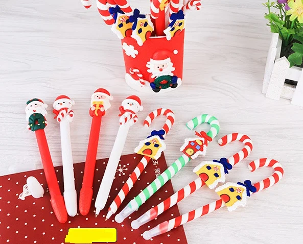 Конфетная ручка для рождественской вечеринки куклы из полимерной глины