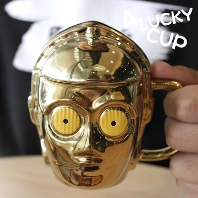OUSSIRRRO Star Wars кружка R2D2 BB Дарт Вейдер 3D чашка для кофе и напитков высокотемпературное производство керамики - Цвет: 4