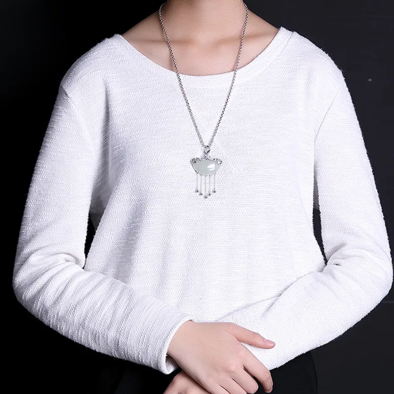 Женское колье из серебра 100% пробы без цепочки | Украшения и аксессуары