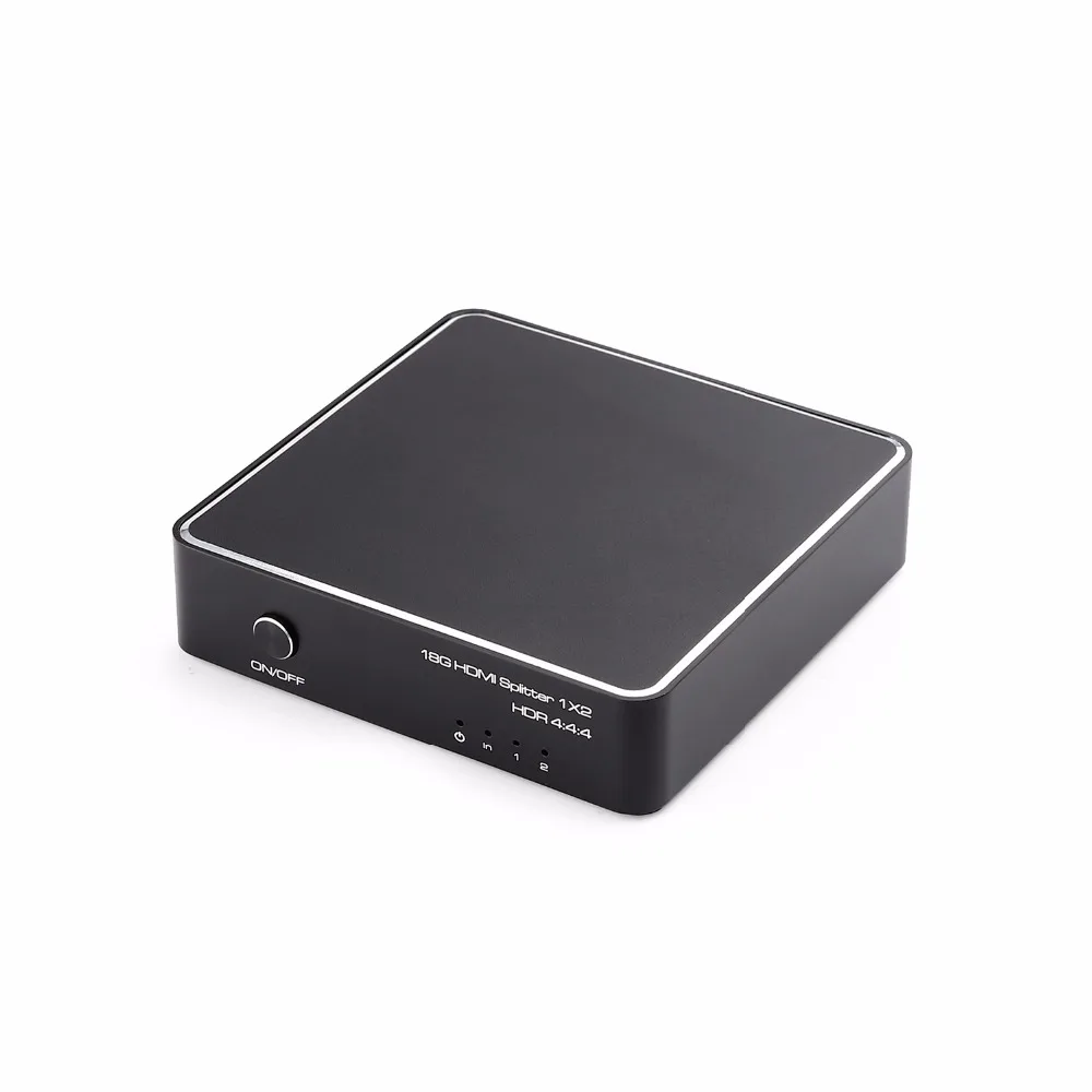 1x2 HDMI 2,0 сплиттер 4K 60HZ HDR 4:4:4 с HDCP 2,2 18 Гбит/с EDID 3D-1 в 2 выход для ТВ монитора общий экран сигнала