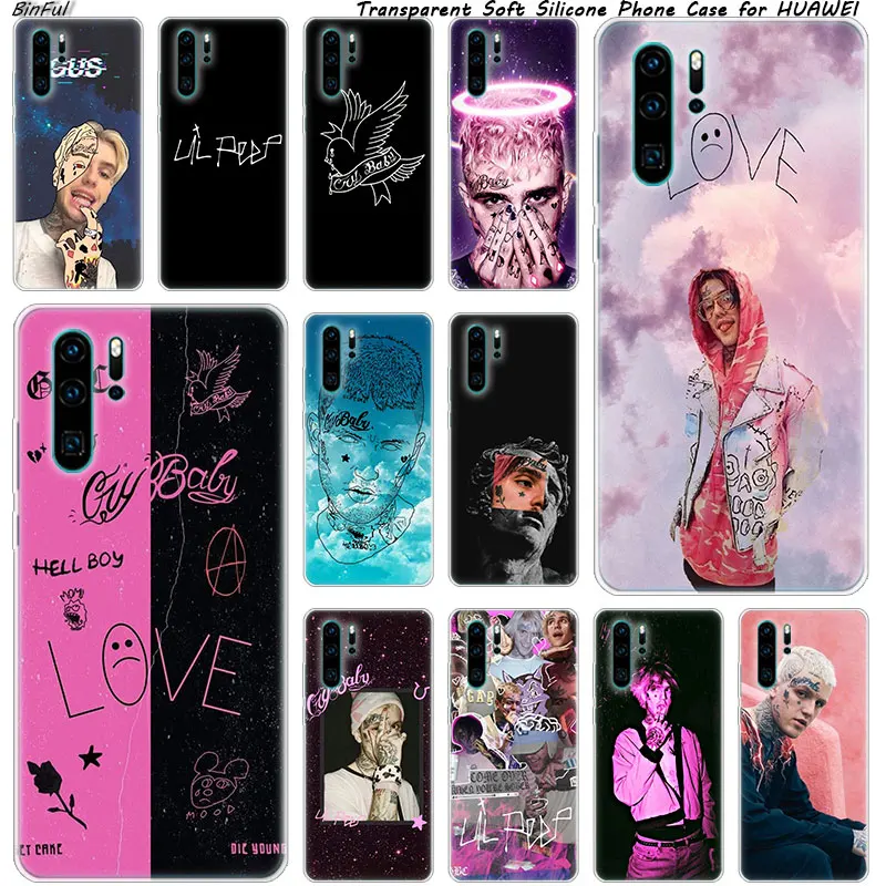Lil Peep Rap Hip Мягкий силиконовый чехол для телефона Huawei P30 P20 Pro P10 P9 P8 Lite 2017 P Smart Z Plus 2019