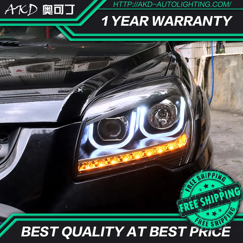 AKD Тюнинг автомобилей фары для KIA Sportage 2007-2013 светодиодные фары DRL ходовые огни биксеноновые фары Противотуманные фары с ангельскими глазками авто