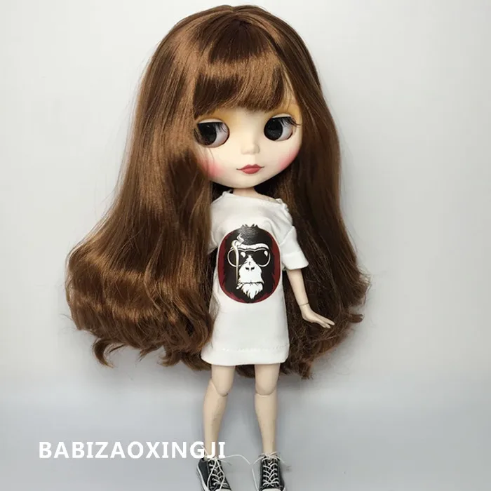 Модные кукольные футболки ручной работы 1/6 blyth аксессуары pullip одежда для 30 см licca
