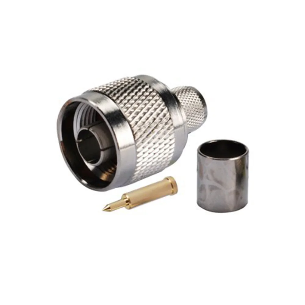 ALLiSHOP 10 шт. N Тип Штекер РЧ коаксиальный разъем адаптера обжимной RG58 RG142 LMR195 RG400 Coxial