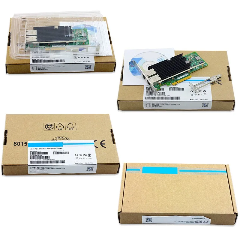 2 Порты 10 ГБ gigabit Ethernet сетевой адаптер платы NIC 10000 Мбит pci e x8 x16|nic card|ethernet network adapterpci-e
