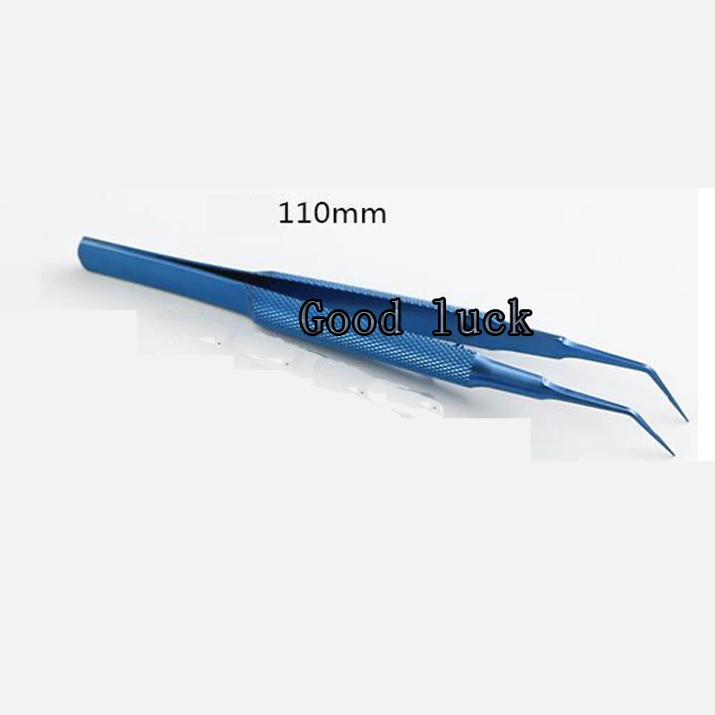 Титановые офтальмологические инструменты 11 пинцет см с угловой платформой