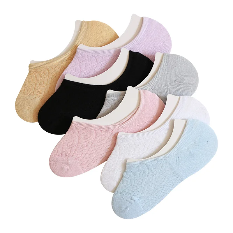 Color mixing 5 пар = 10 шт. летние новые Нескользящие силиконовые женские носки-башмачки невидимые носки дышащие впитывающие пот Хлопковые женские носки - Цвет: Color mixing