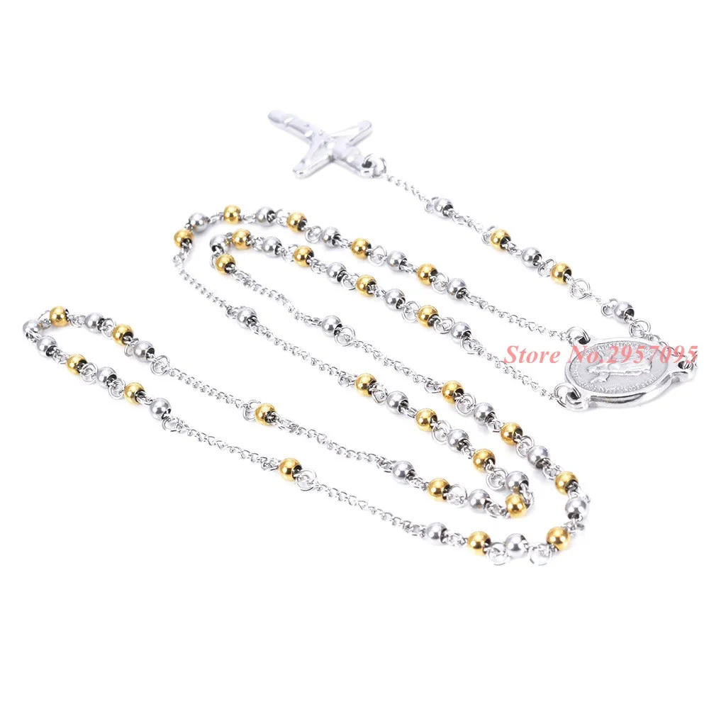 Горячая Распродажа женское мужское ожерелье серебро золото цвет нержавеющая