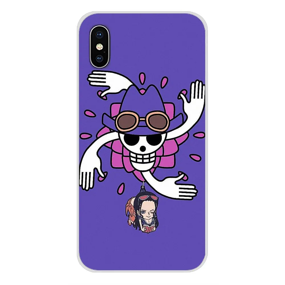Цельный силиконовый чехол Nico Robin skull flag для Samsung Galaxy S3 S4 S5 Mini S6 S7 Edge S8 S9 S10 Lite Plus Note 4 5 8