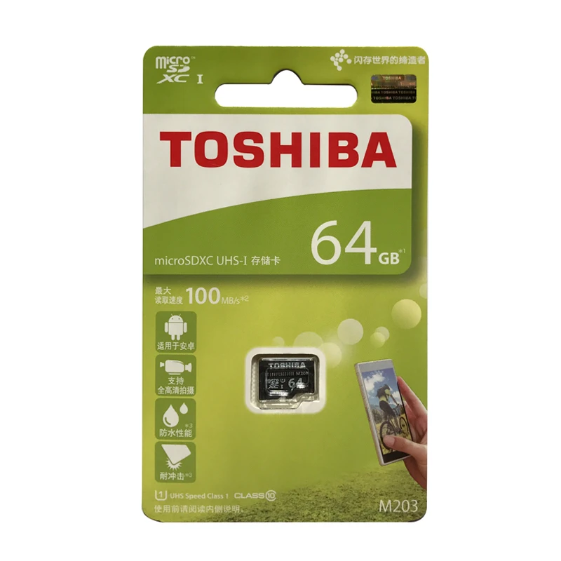 Карта памяти TOSHIBA micro sd карты tf карта 32 Гб 16 64 класс 10 UHS-1 мини для сотовых телефонов