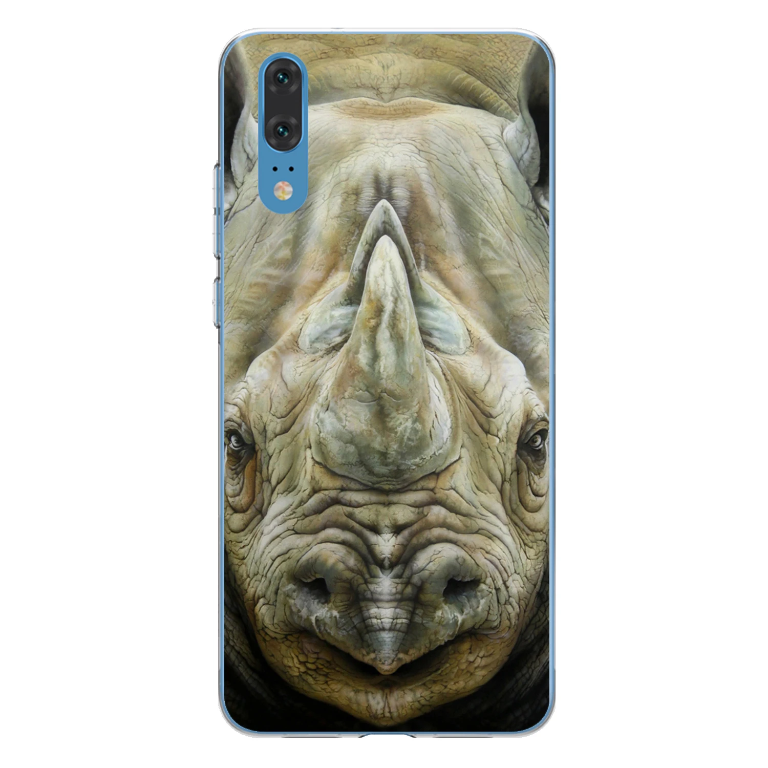 BIGCASES для Huawei P20 чехол 5 8 дюйма мягкий TPU силиконовый крутой Лев тигр леопард олень