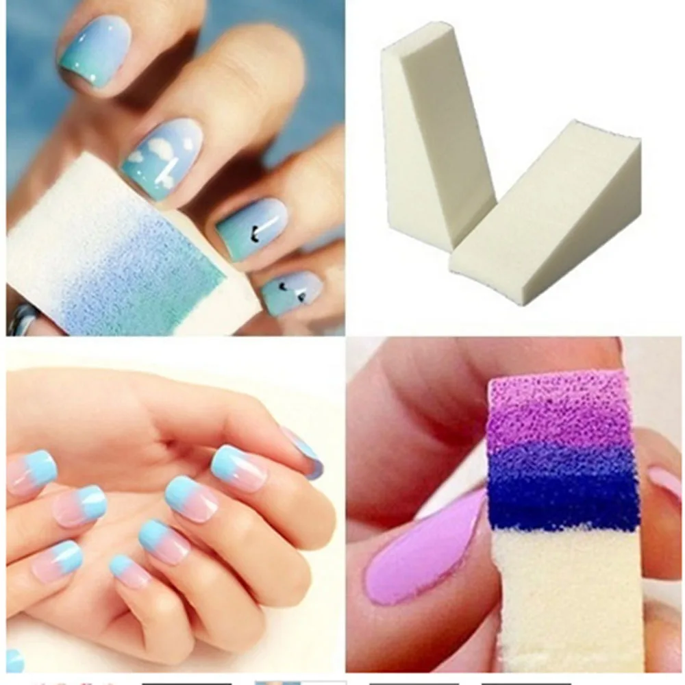 Губка для дизайна ногтей штамп затеняющий шаблон переноса изображений