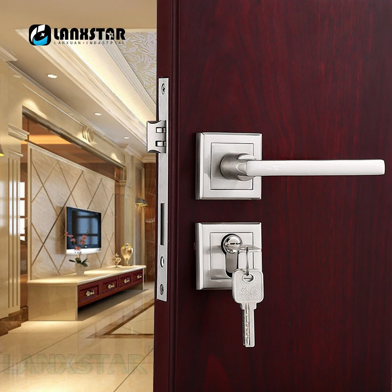 Замок дверной высокопрочный из цинкового сплава замок безопасности с разрезом и