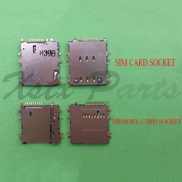 

50PCS/lot Sim Card Reader Tray Slot Holder + Memory Card Socket Slot For Samsung Galaxy P5200 T210 T211 T310 T311 T315 T111