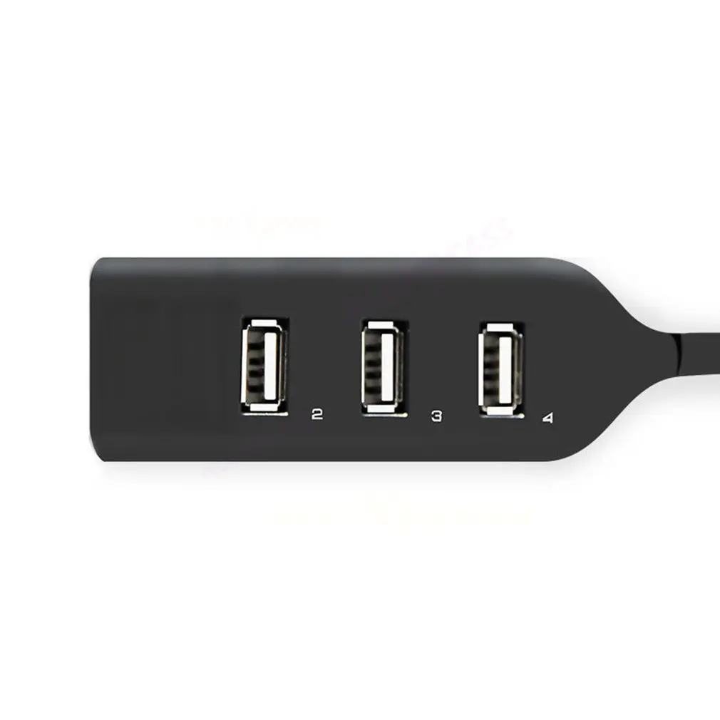 Портативный 4 Порты и разъёмы USB 2,0 Высокое Скорость usb-хаб портативных ПК тонкий маленький мини USB разветвитель адаптер для мобильного телефона портативных ПК