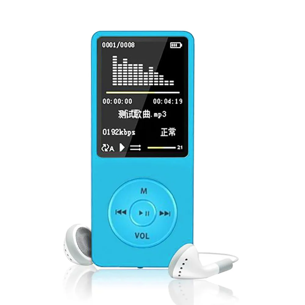 Новое воспроизведение MP3 MP3 70 часов без потерь Звук Музыкальный плеер TXT электронная книга fm-рекордер TF карта+ Чехол Поддержка до 128 ГБ