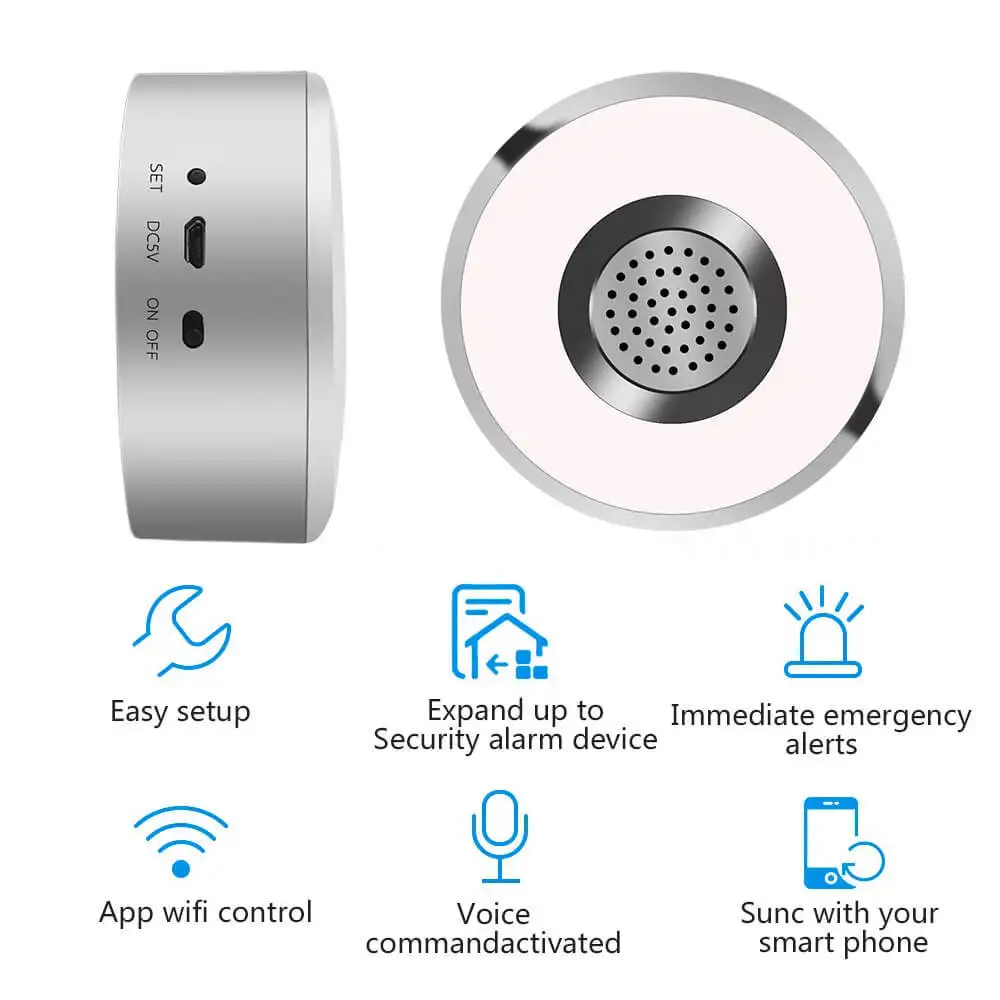 Граффити Беспроводной интеллектуальный датчик сигнализации WIFI звуковой и