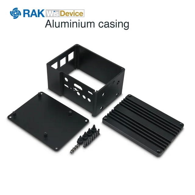 Aluminium Case WisLink LoRa плата LoRaWAN шлюз концентратор модуль на основе SX1301 с Raspberry Pi gps антенна, RAK831 обновление Q193 - Цвет: Aluminium Case