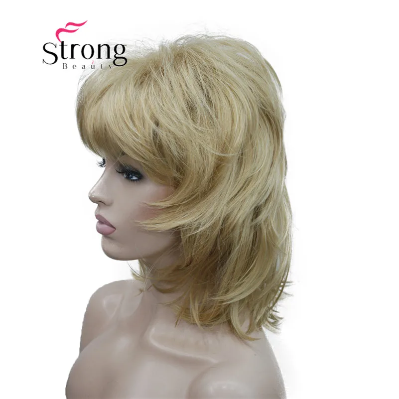 StrongBeauty короткий мягкий аксессуар для волос пушистой цветок коричневый Классический колпачок синтетический парик женские волосы парики выбор цвета