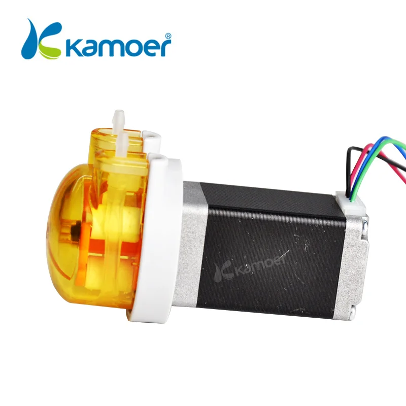Kamoer 12 V/24 V KAS маленький Перистальтический дозирующий водяной насос с шаговым двигателем, силиконовая/BPT трубка