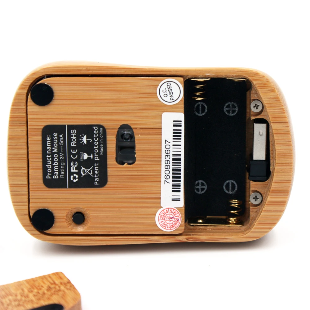Techase MG93 Мышь Bamboo Mause 2,4 ГГц Беспроводной Mini-USB игр Мышь для компьютера Maus souris gamer мыши игры деревянные Мышь s