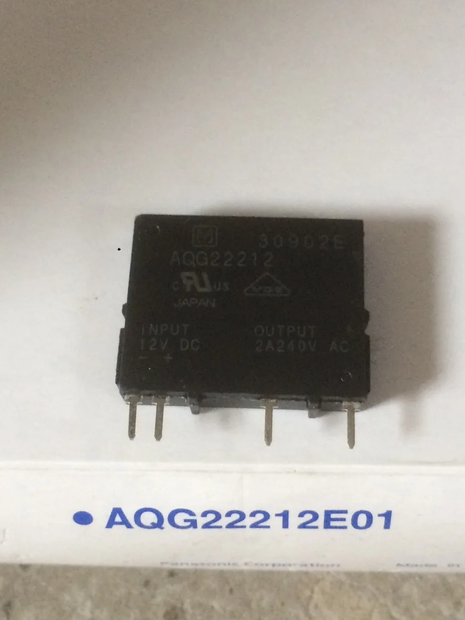 

AQG22212 2A240VAC AQG22212