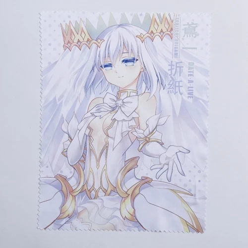 Tobiichi Origami Аниме JK Япония Дата живой очки линзы очки чистая ткань Tokisaki Kurumi Yoshino очиститель экрана ноутбука очистки подарок - Цвет: Tobiichi Origami
