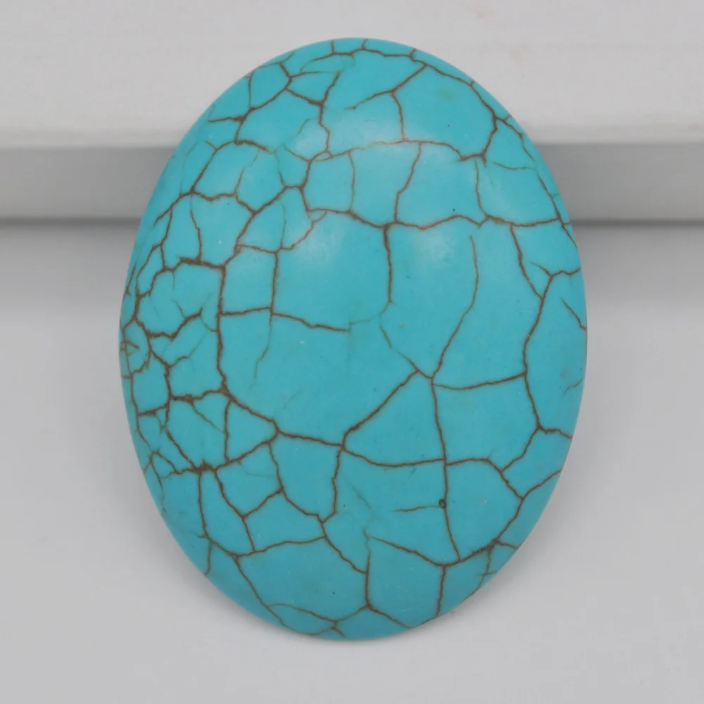 Овальный кабошон Howlite 40x30 мм драгоценный камень бижутерия для подарка 1 шт. H106 |
