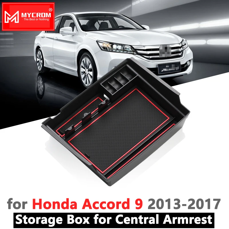 Ящик для хранения подлокотника органайзер Honda Accord 9 5 2013 2017 IX аксессуары