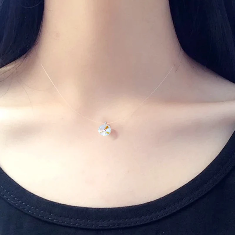 Женское Ожерелье с кулоном из фианита модные вечерние ювелирные изделия