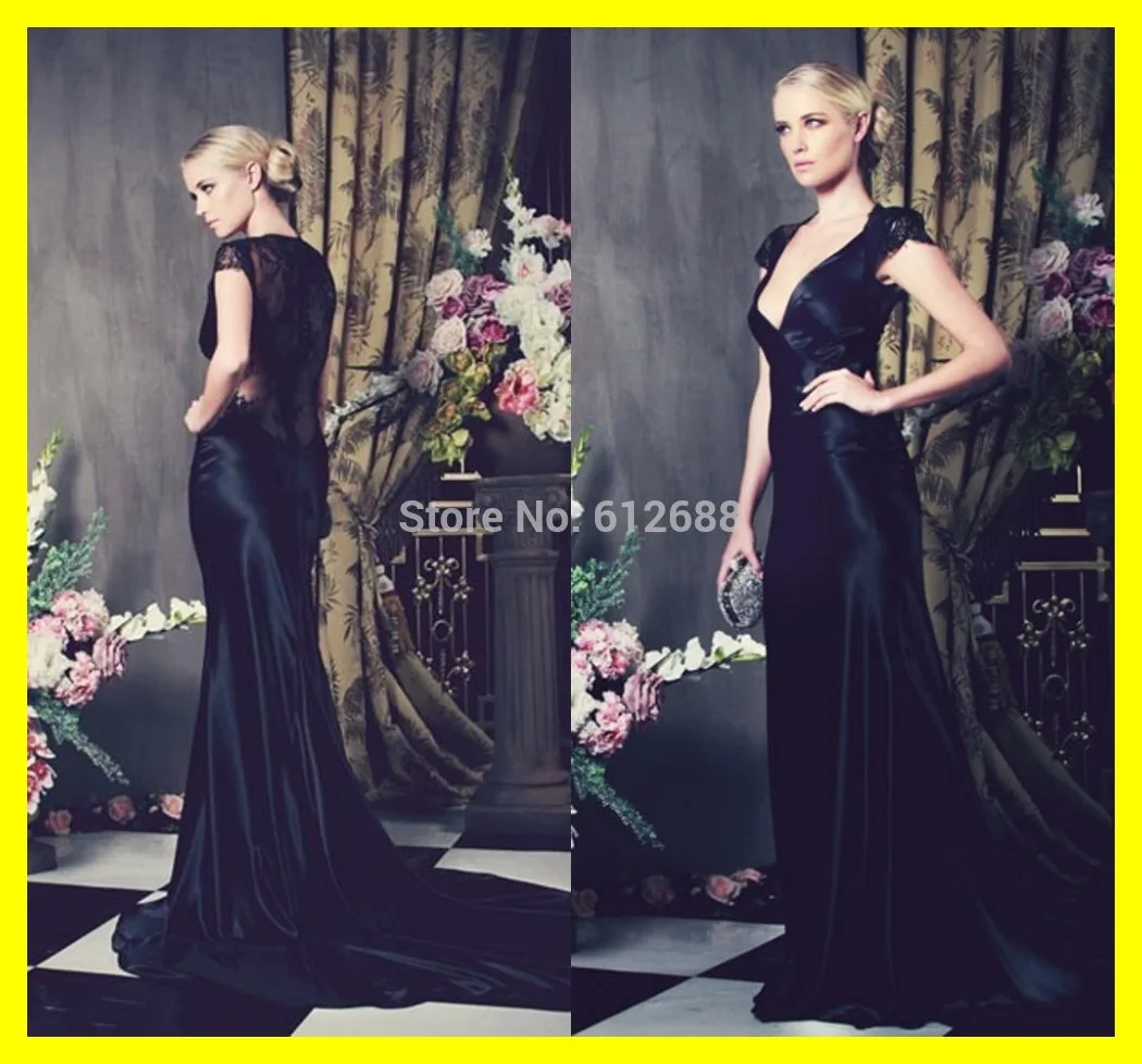 Tartan Evening Dress A-Line Floor-Length Built-In Bra Lace Court Train V-Neck Cap Sleeve Sleeveless Natural Satin Microfiber Pol | Свадьбы и