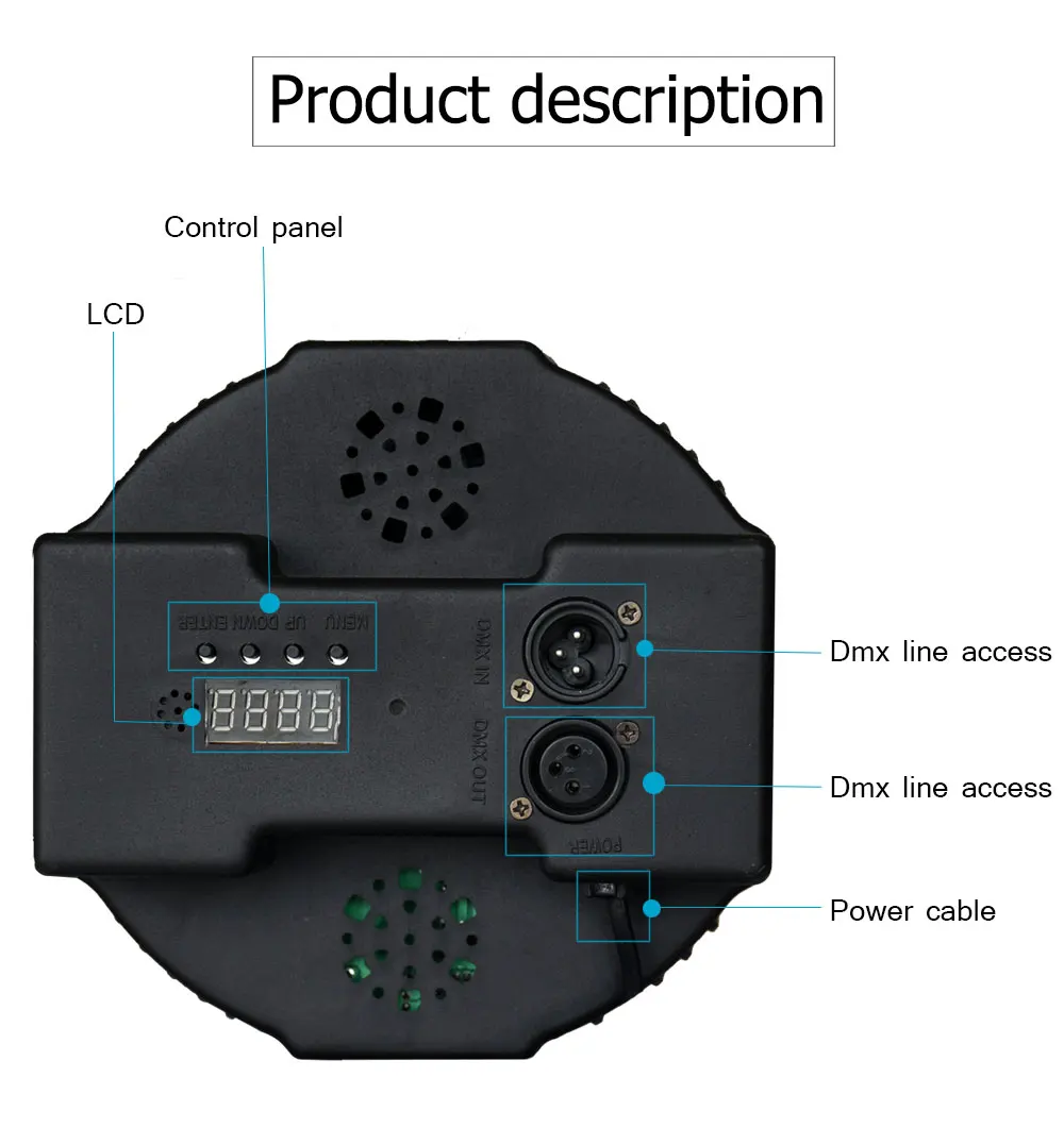Люминесцентные светильники для вечеринки RGB DJ оборудование 36x1 W светодиодный освещение DMX512 освещение для создания сценических эффектов клуб бар КТВ мыть светодиодный дискотечная лампа ди-Джея