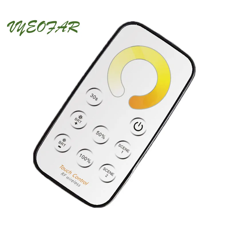 Светодиодная лента CT CCT контроллер T2 + R4 NW WW RF сенсорный беспроводной 5050 3528