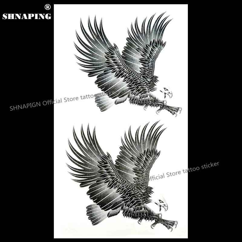 Временная татуировка SHNAPIGN Black Hawk Down боди арт флеш наклейка s 17*10 см