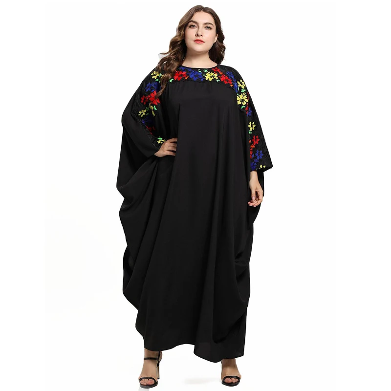Sukienka Макси платье с рукавами летучая мышь Vestidos Абая для мусульман Дубай Турция