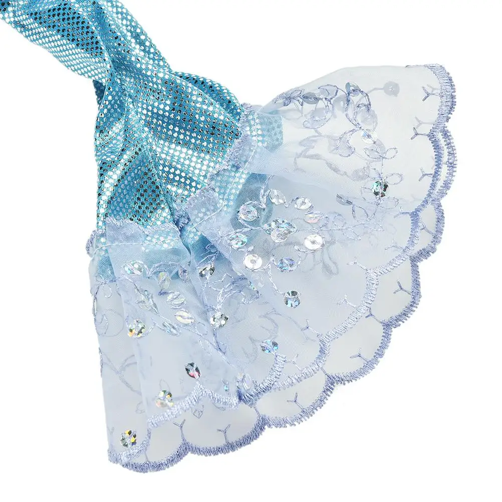 1 шт. Новая мода блесток Небесно голубая Русалка платье для 11 &quotкуклы|dress for barbies