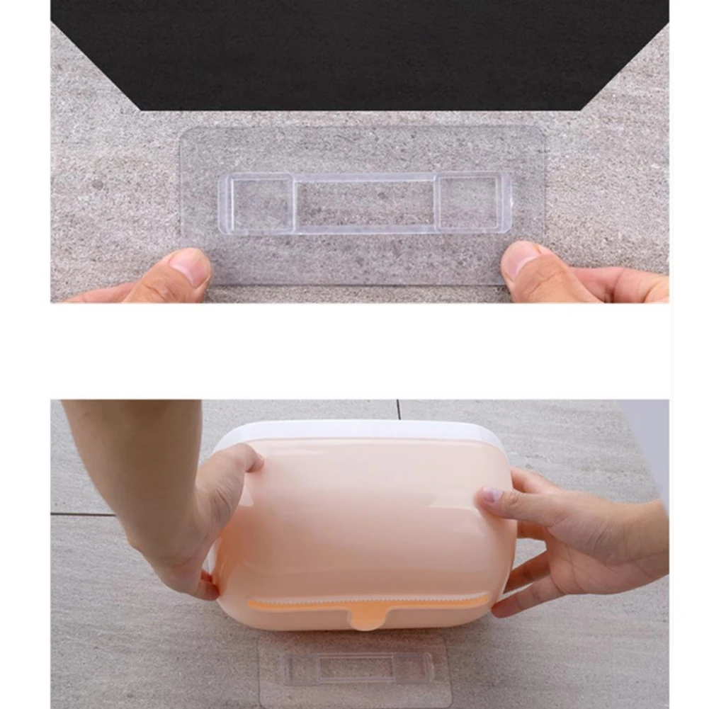 3Colors Toilet Paper Roll Holder Bathroom Tissue Box Dispenser Waterproof Easy Install