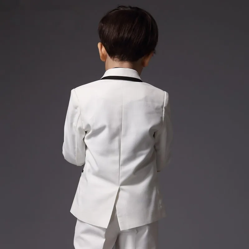 TPSAADE Boys 2 Pieces Suits Kids For Wedding blazers Slim Spring Autumn Casual Dress Suit 2018 New Piano White | Мужская одежда
