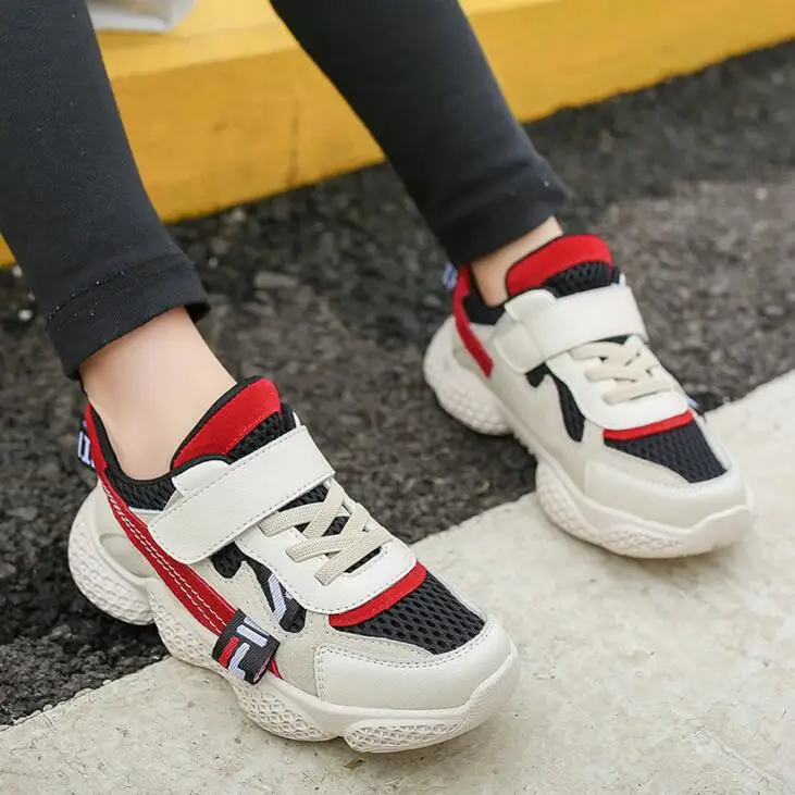 Детская обувь сетчатая дышащая Спортивная для больших детей повседневные модные