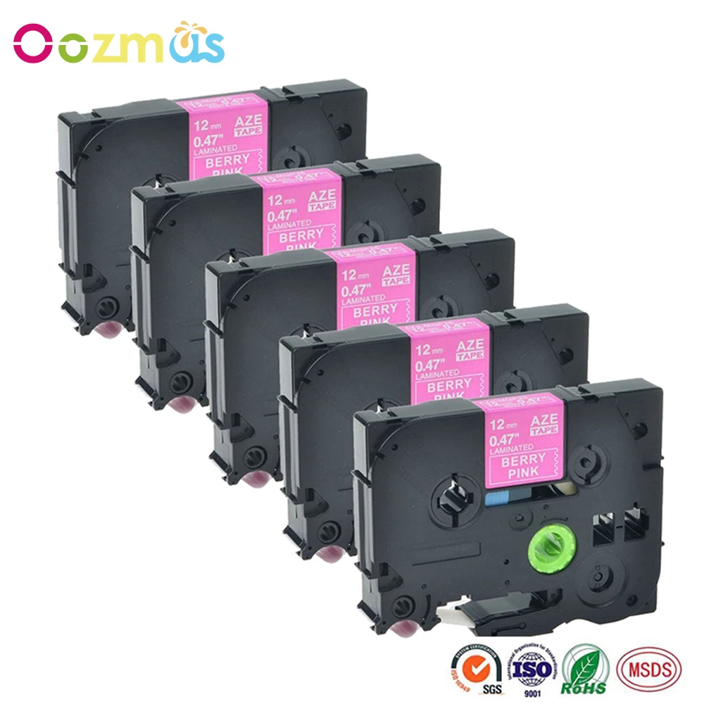 Oozmas 5 шт. TZe MQP35 стандартная ламинированная пленка принтер этикетки ленты 12 мм