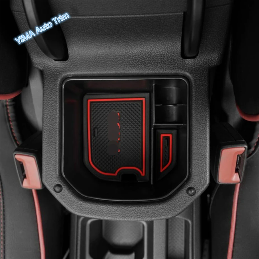 Lapetus Armrest Box Secondary Storage Pallet Container Phone Case Holders Cover Kit For Volkswagen T-Roc 2018 - 2021 Black | Автомобили и