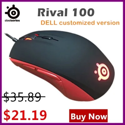 Игровая мышь SteelSeries RIVAL 300/300S 7200 DPIOptical, светодиодный, эргономичный, Dota 2, компьютерные аксессуары, фирменная мышь для геймера