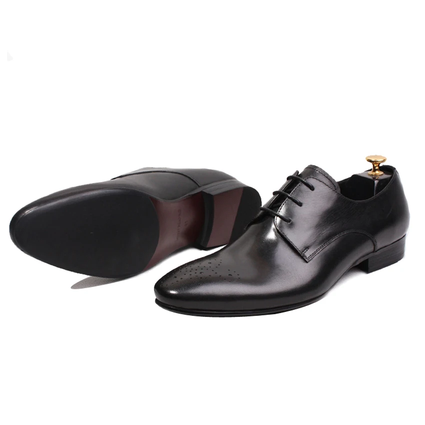 Новинка дизайнерская мужская Свадебная обувь ручной работы из натуральной кожи