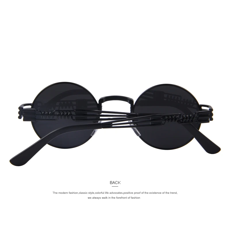 Солнцезащитные очки в металлической оправе UV400 для мужчин и женщин Круглые стиле