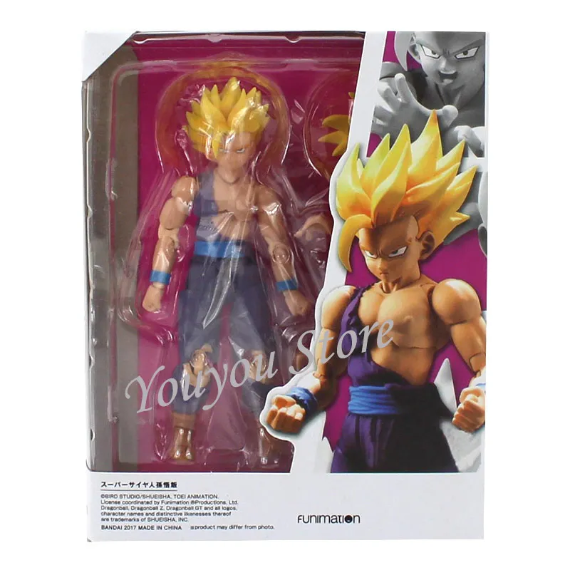 Gohan with box Dragon Ball Z DBZ Son Gokou Гоку Гохан Вегета vegetto из ПВХ экшн игрушечная фигурка-модель куклы 15~ 17 см - Цвет: Gohan with box