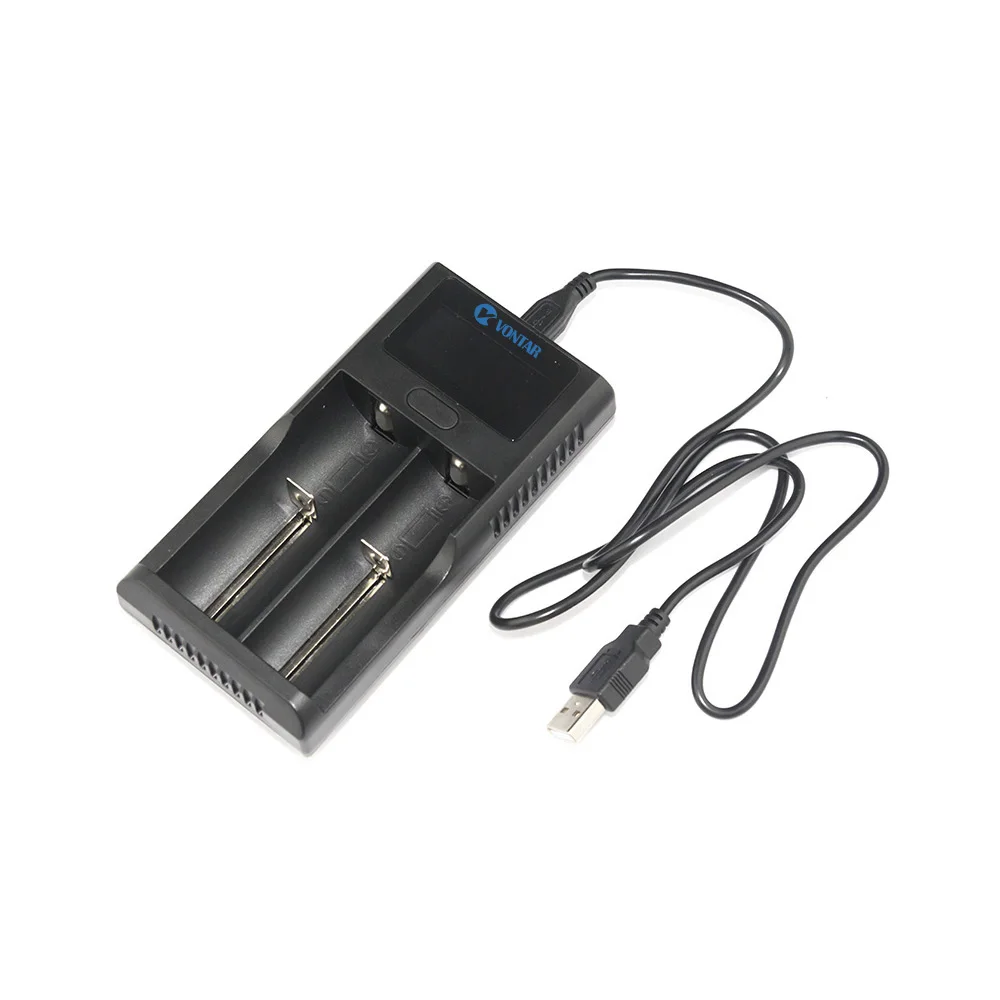VONTAR Смарт ЖК-дисплей USB Батарея Зарядное устройство Smart для 26650 18650 18500 18350 17670 16340 14500 10440 литиевая батарея 3,7 V
