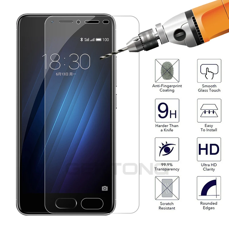 Безопасная защита экрана для Meizu S6 U10 U20 M6 M5 Примечание M5C M3 S мини 15 16th 16 16X Pro 6 7 Plus V8 закаленное защитное стекло Стекло