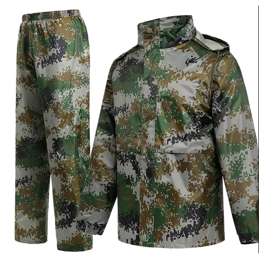Long Waterproof Boys Raincoat Men Camouflage Hiking Jacket Women Jackets Rain Suit Coat Man Motorcycle Raincoats Hooded RBY007 | Дом и сад