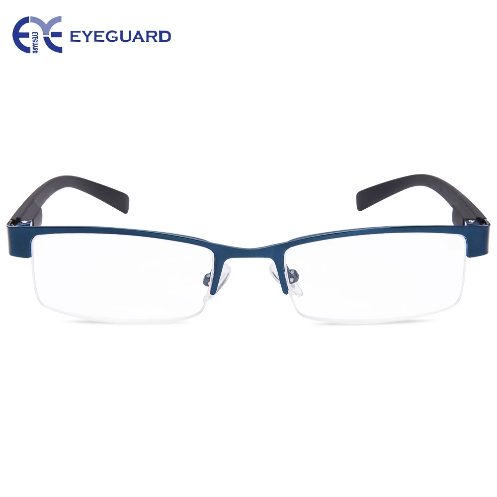 Очки для чтения очки металлические высокий люкс класс прямоугольная полуоправа