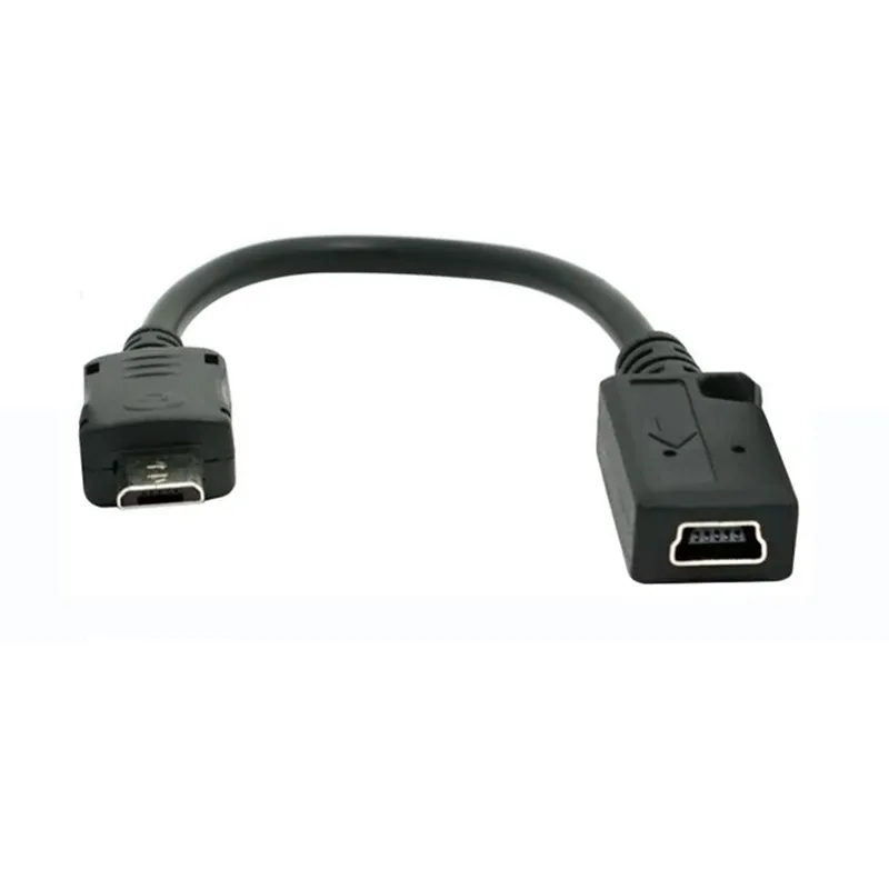 10 см мини USB разъем мама к Micro папа кабель передачи данных для телефонов MP3 MP4 0 1 м